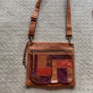 Fossil leather crossbody